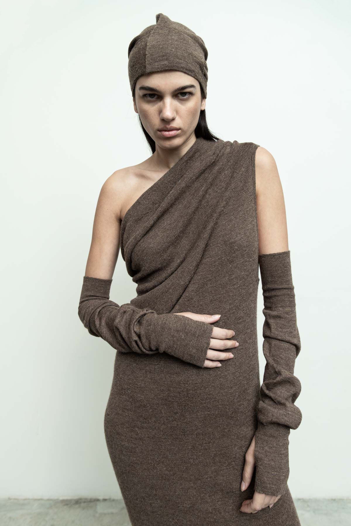 files/NicholasK-SW-360D-RemiDress-WalnutHeather-A-203B-WrapBeanie-WalnutHeather-A-366C-ArmLegWarmers-WalnutHeather-01.jpg