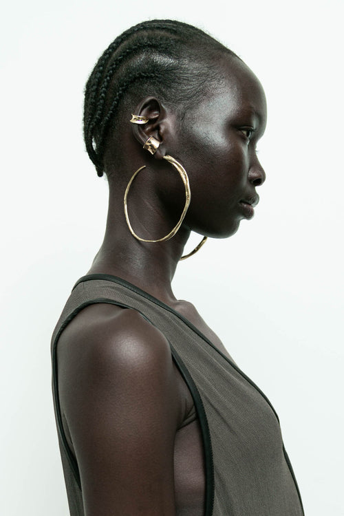 Sinew Hoops Earrings