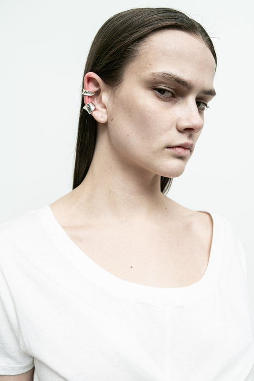 Silver Ear Cuff