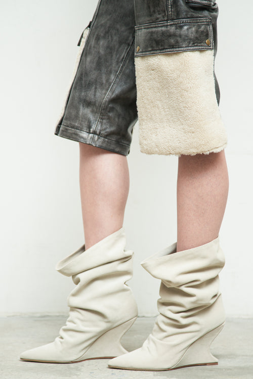 Rey Boots Suede - Limestone