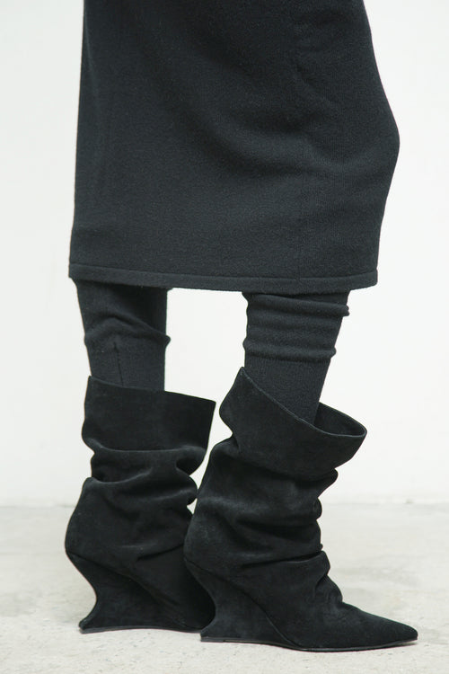 Rey Boots Suede - Black