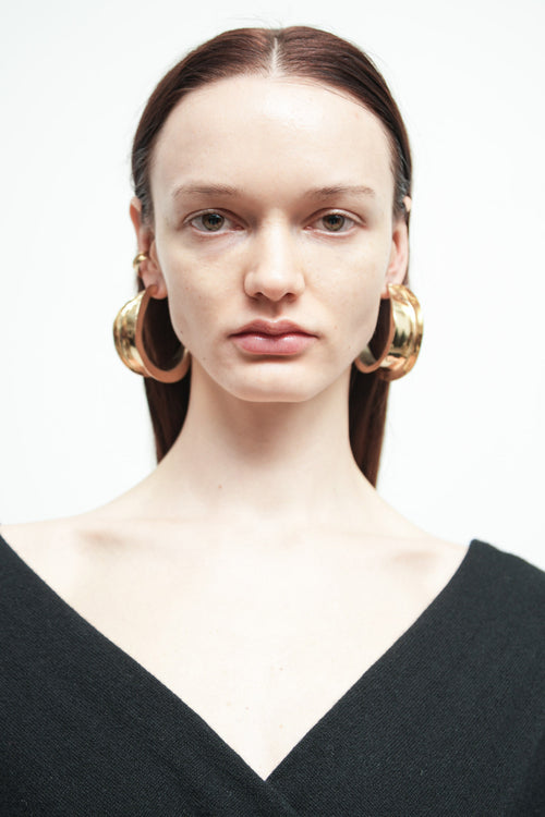 Mezza Hoop Earrings