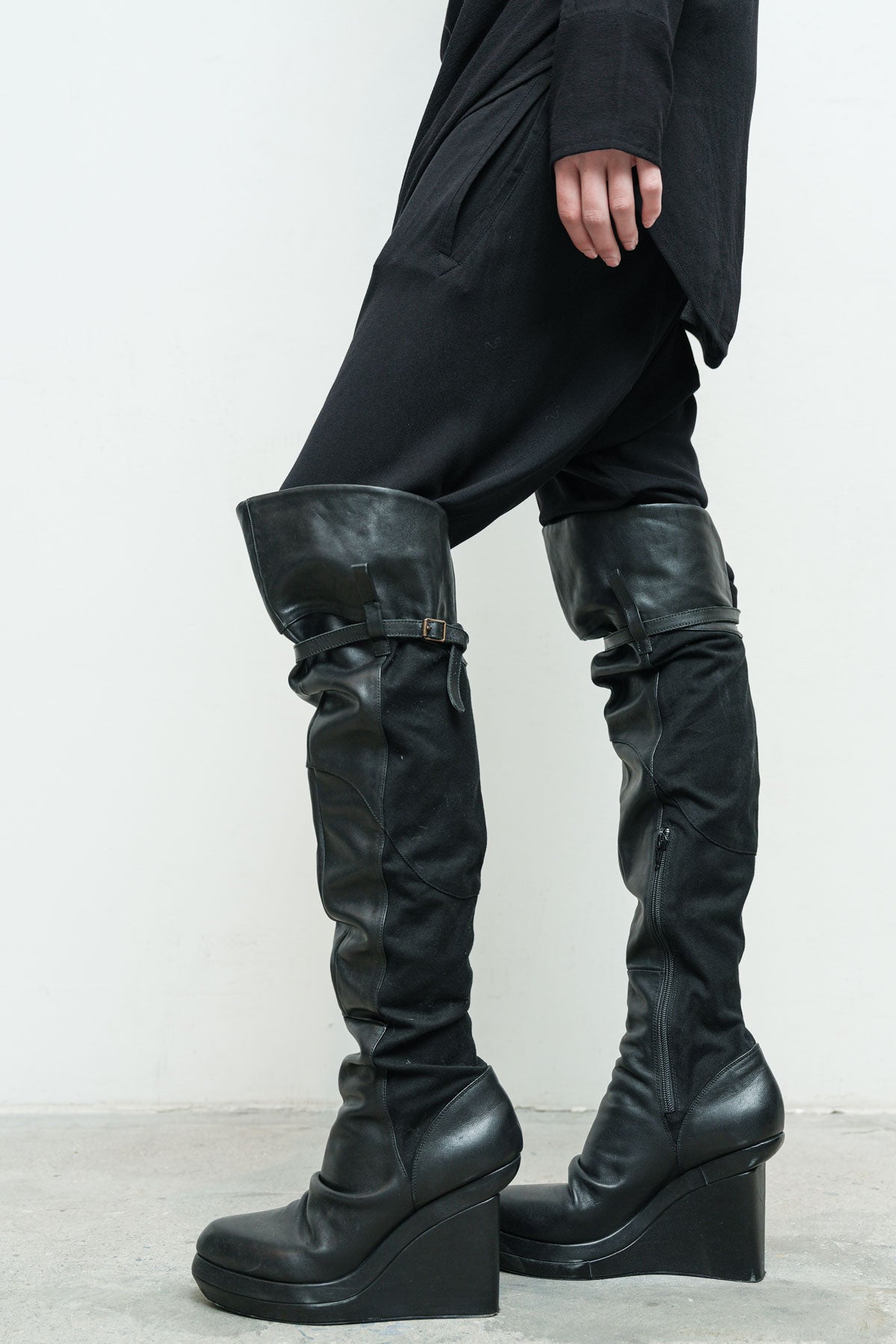 BADBLOOD★韓国大人気 Shepherd Boots Tall - Black BADBLOOD☆韓国大人気 Shepherd Boots Tall - Black