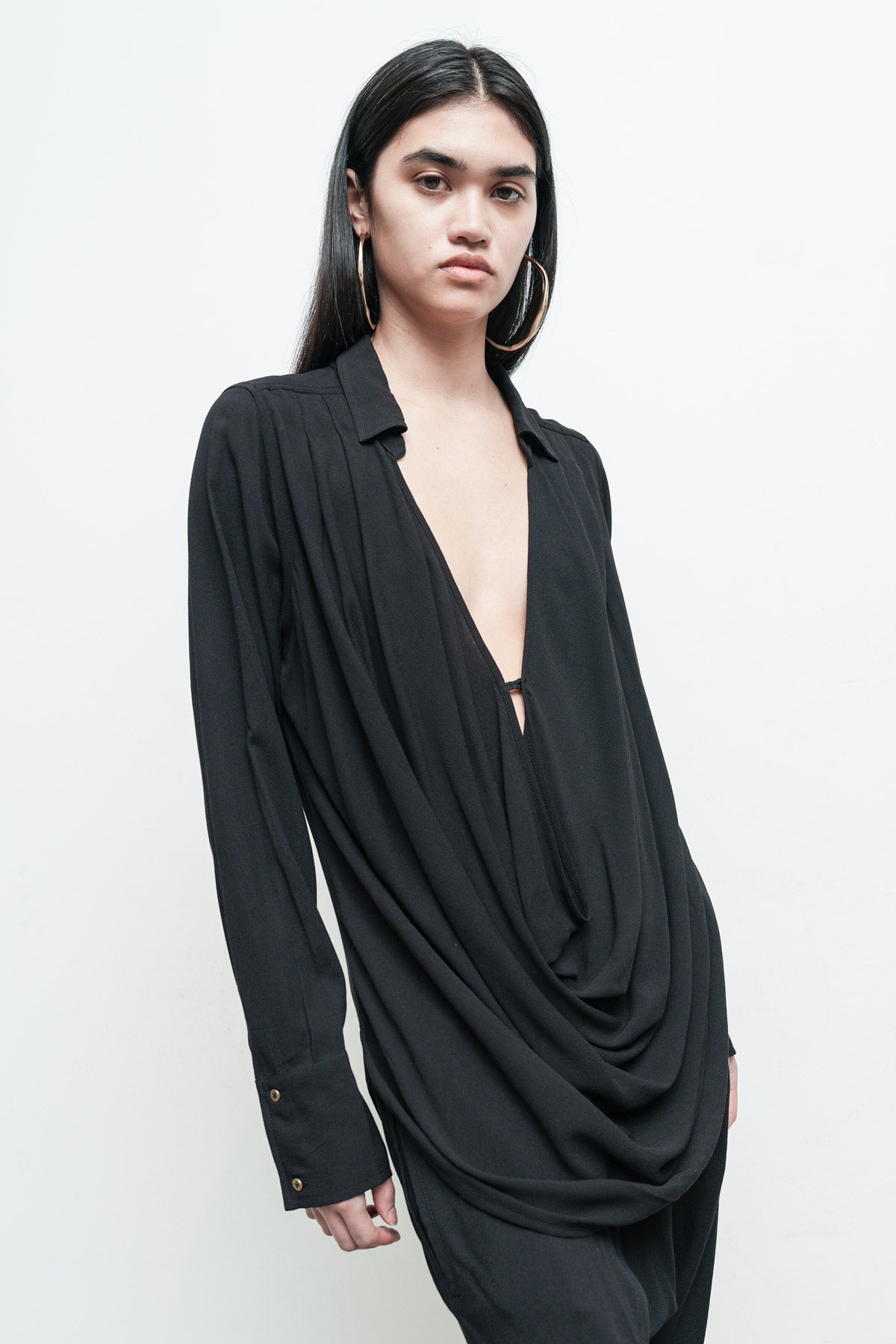 Drape Shirt | Womens Tops | NICHOLAS K – Nicholas K