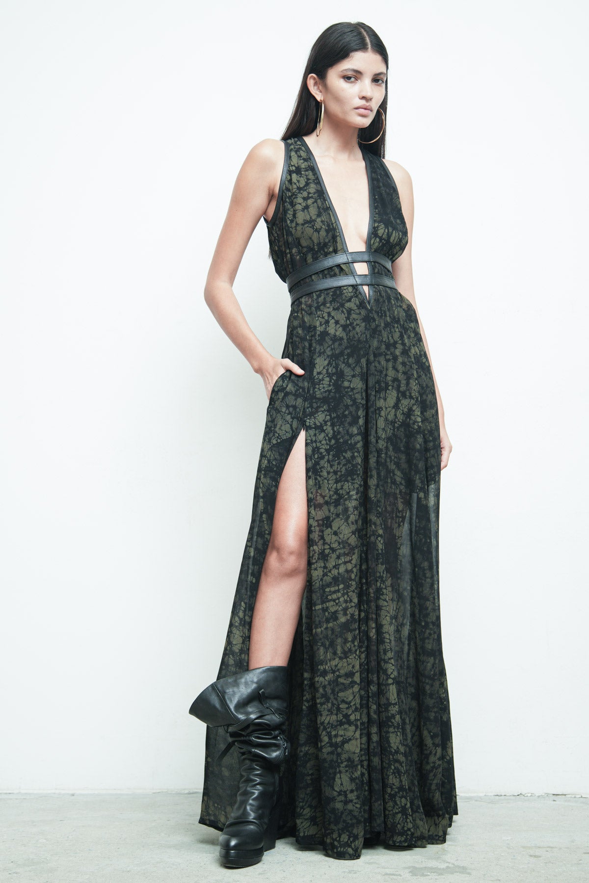 nicholas evening dresses Nicholas Sleeveless Maxi Dress | Brown