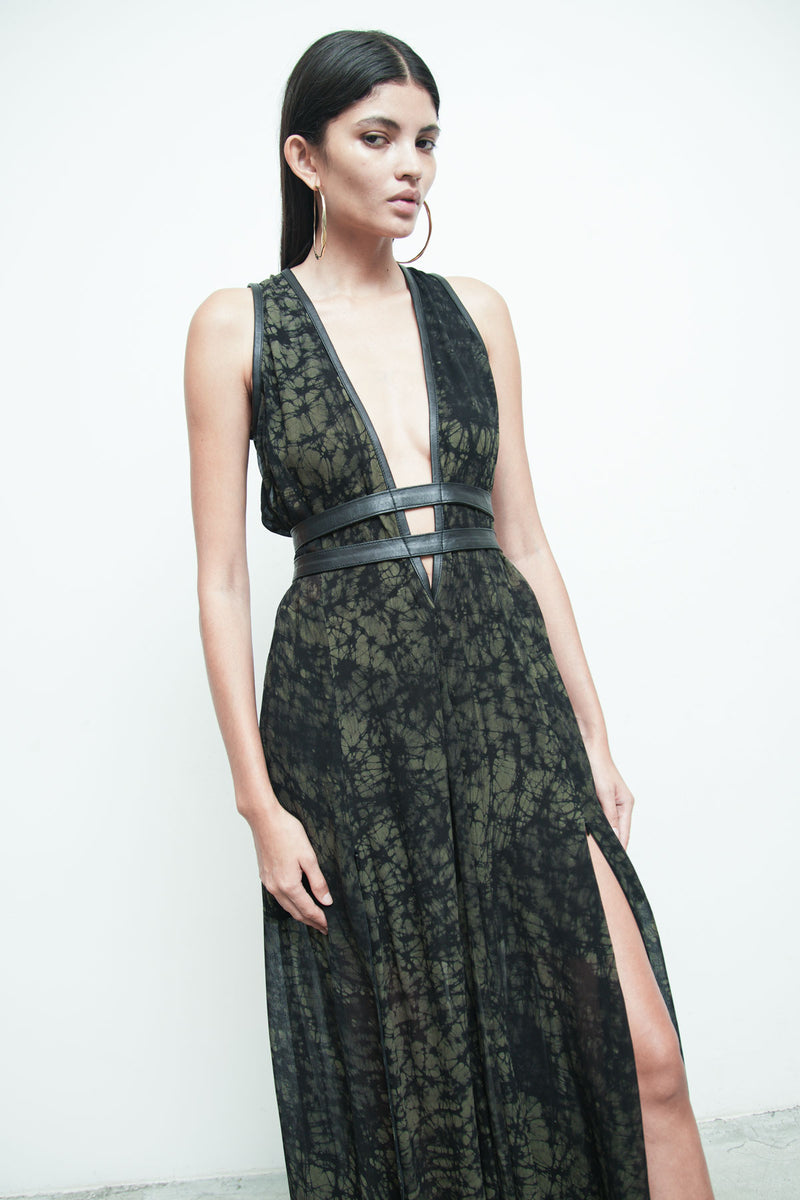 nicholas cocktail dress Nicholas Printed Midi Length Dress - Neutrals Dresses, Clothing - W7752620
