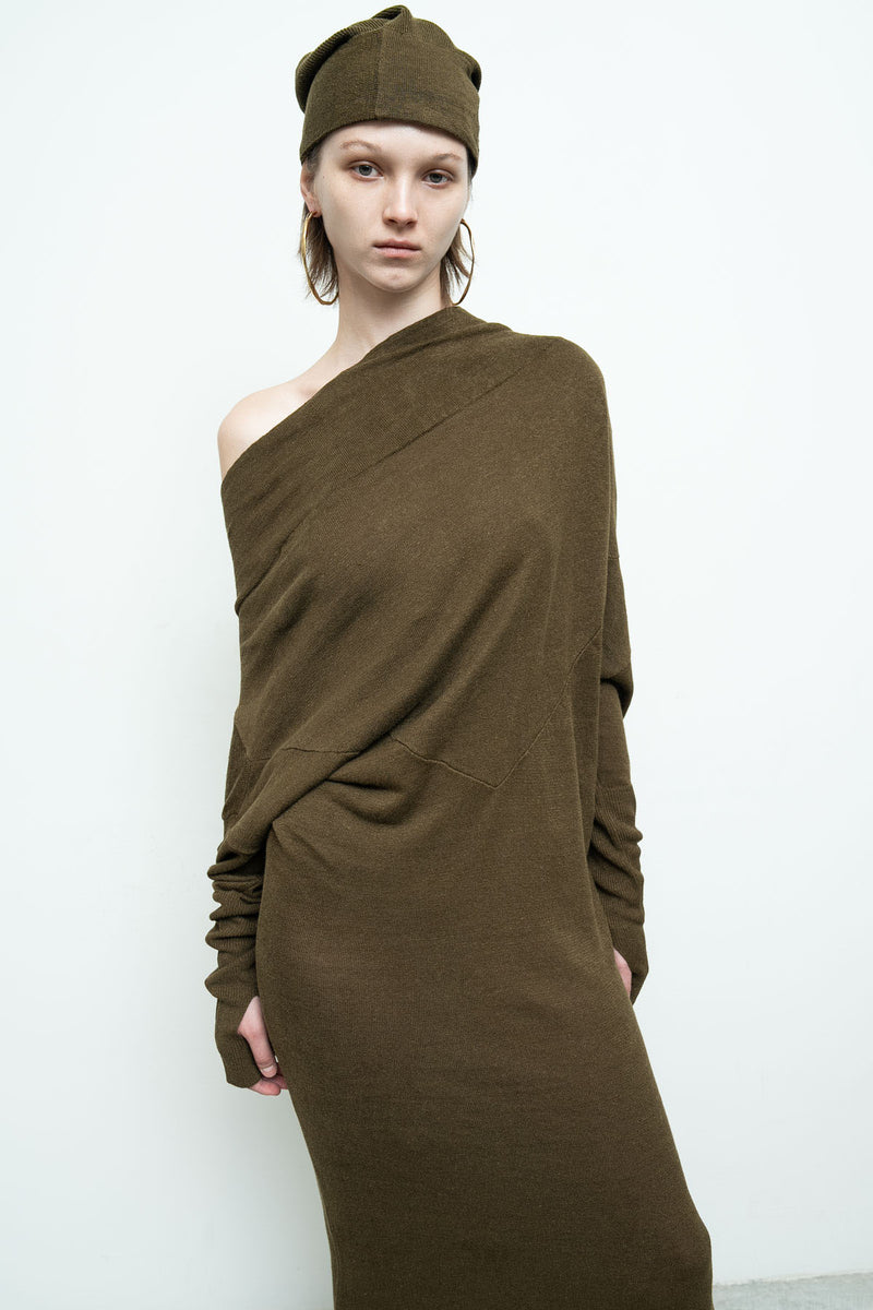 Reversible Sweater Dress Linen