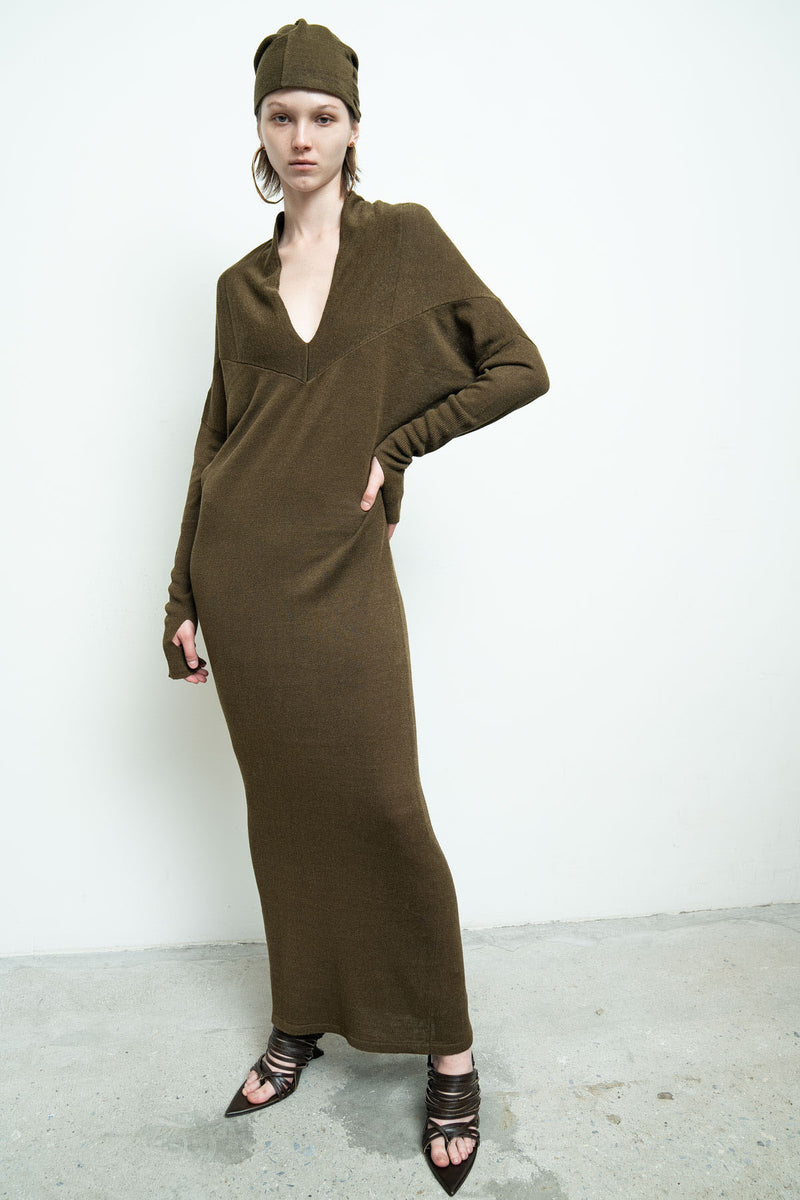 Reversible Sweater Dress Linen