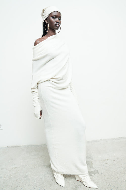 Reversible Sweater Dress Cashmere