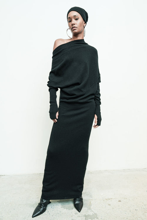 Reversible Sweater Dress Cashmere