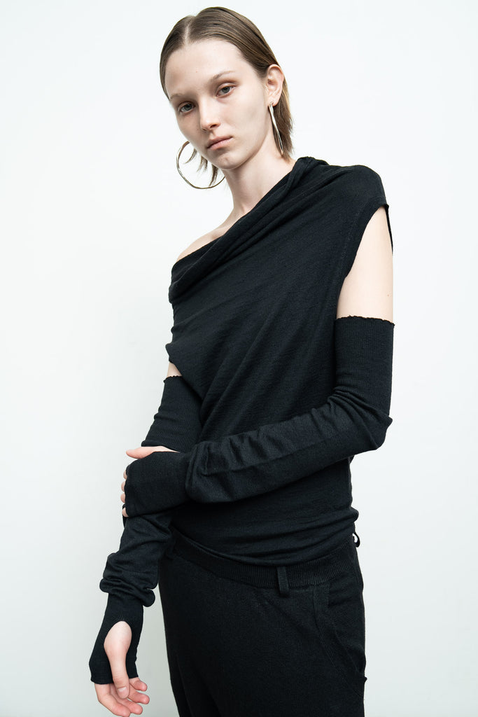 小物 NKNIT sheer llic KNIT arm/leg cover 小物 NKNIT sheer llic KNIT arm/leg cover nknit sheer llic