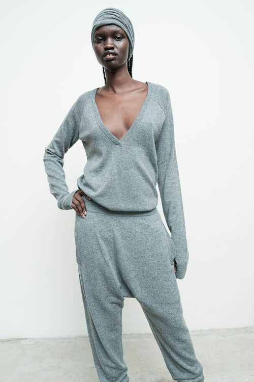 Reversible Low V Sweater