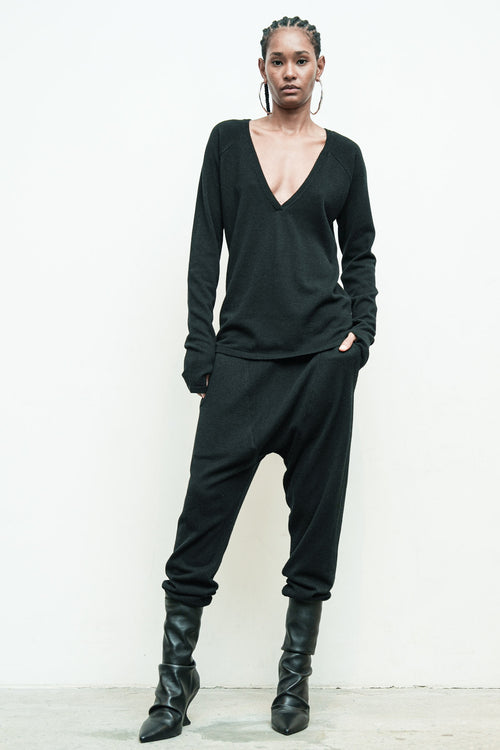 Reversible Low V Sweater