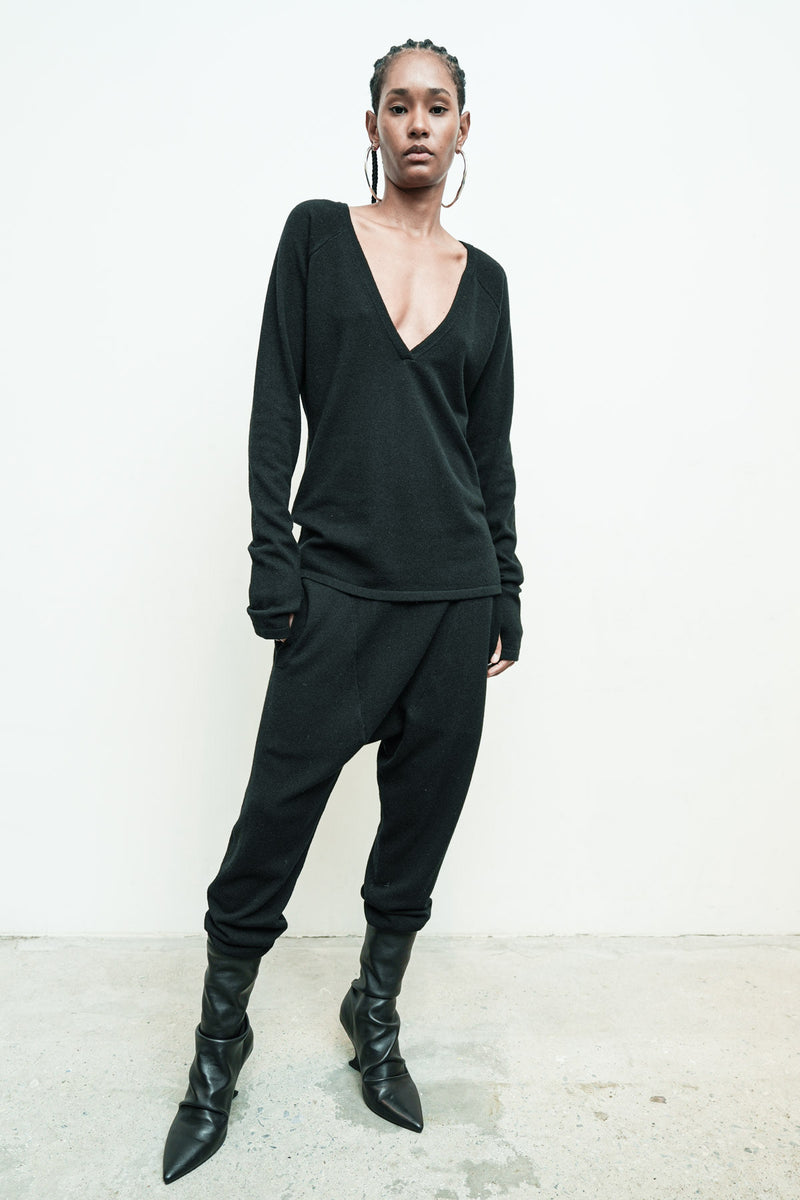 Reversible Low V Sweater