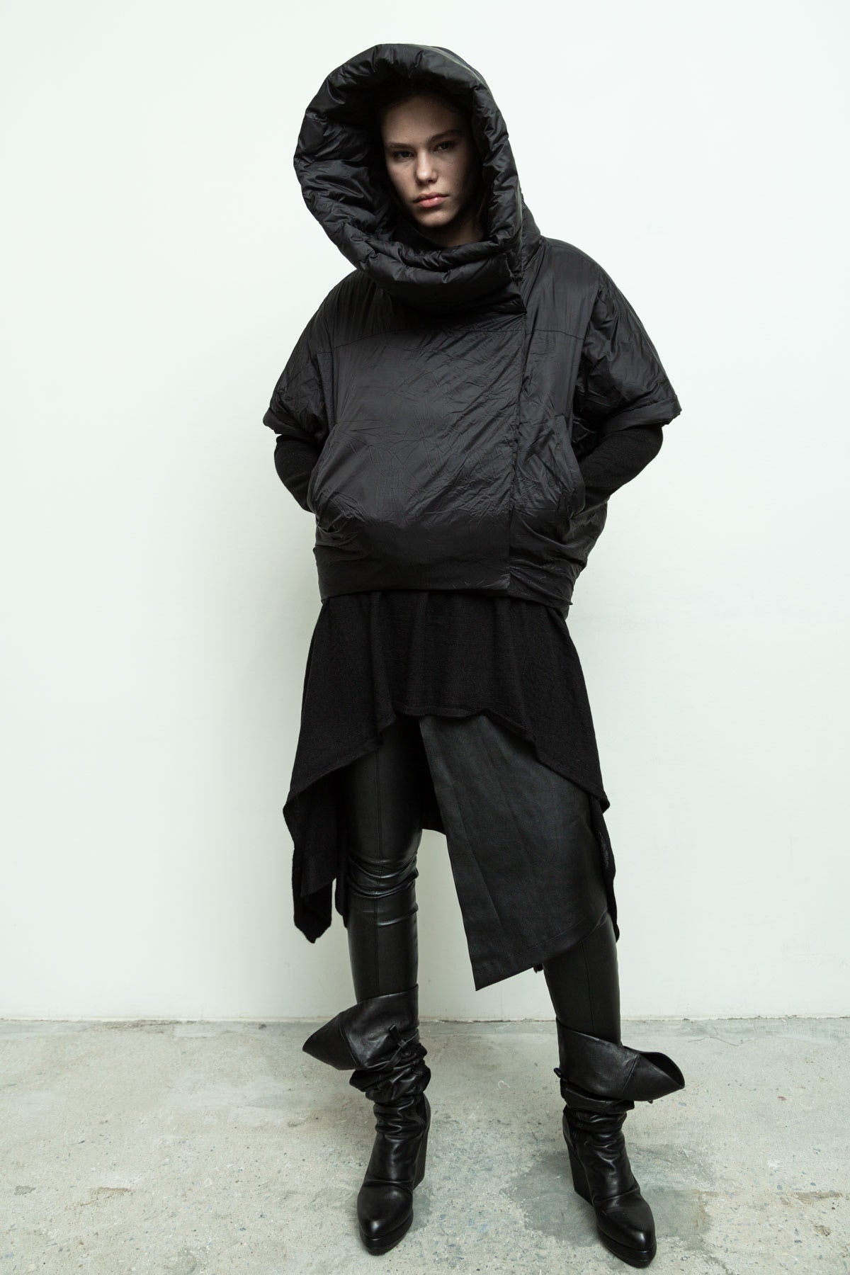 ジャケット・アウター deres 9th collection short coat (noir) 649_16536f2d32-jacket94_14019-