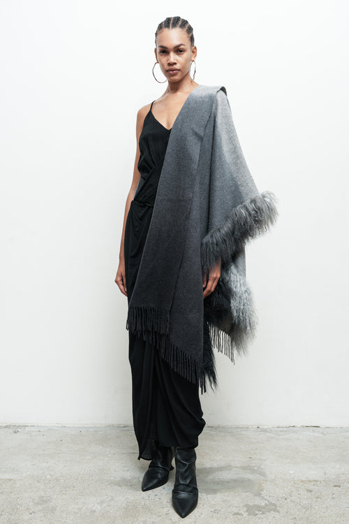 Cashmere Dip Dye Scarf