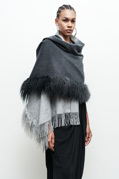 Cashmere Dip Dye Scarf