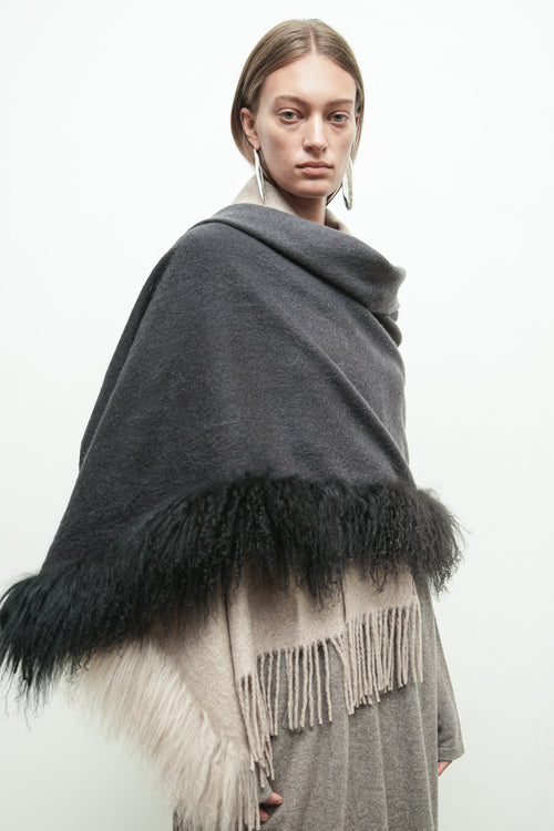 Cashmere Dip Dye Scarf