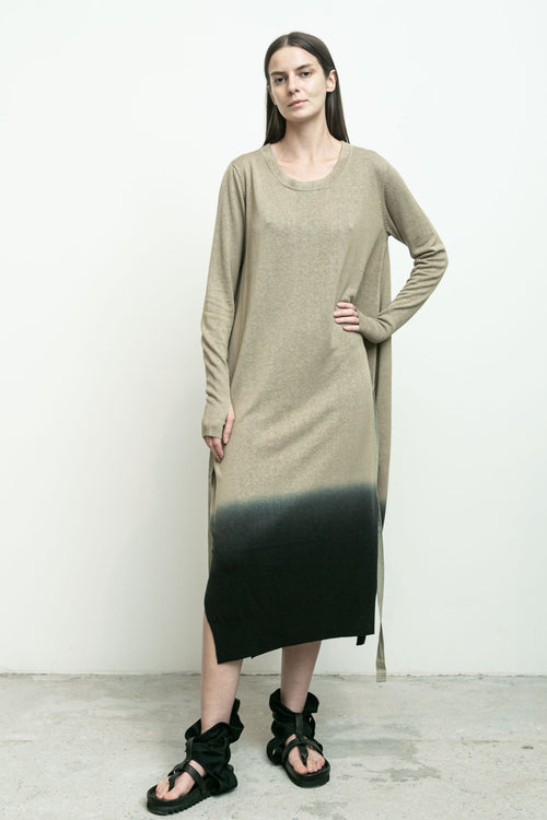 Wrap Sweater Dress Linen